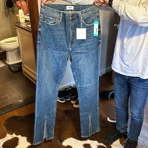 High rise slim boot jeans